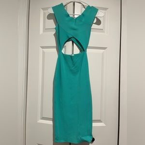 Revolve Aqua Superdown Hallie Cut Out Mini Dress